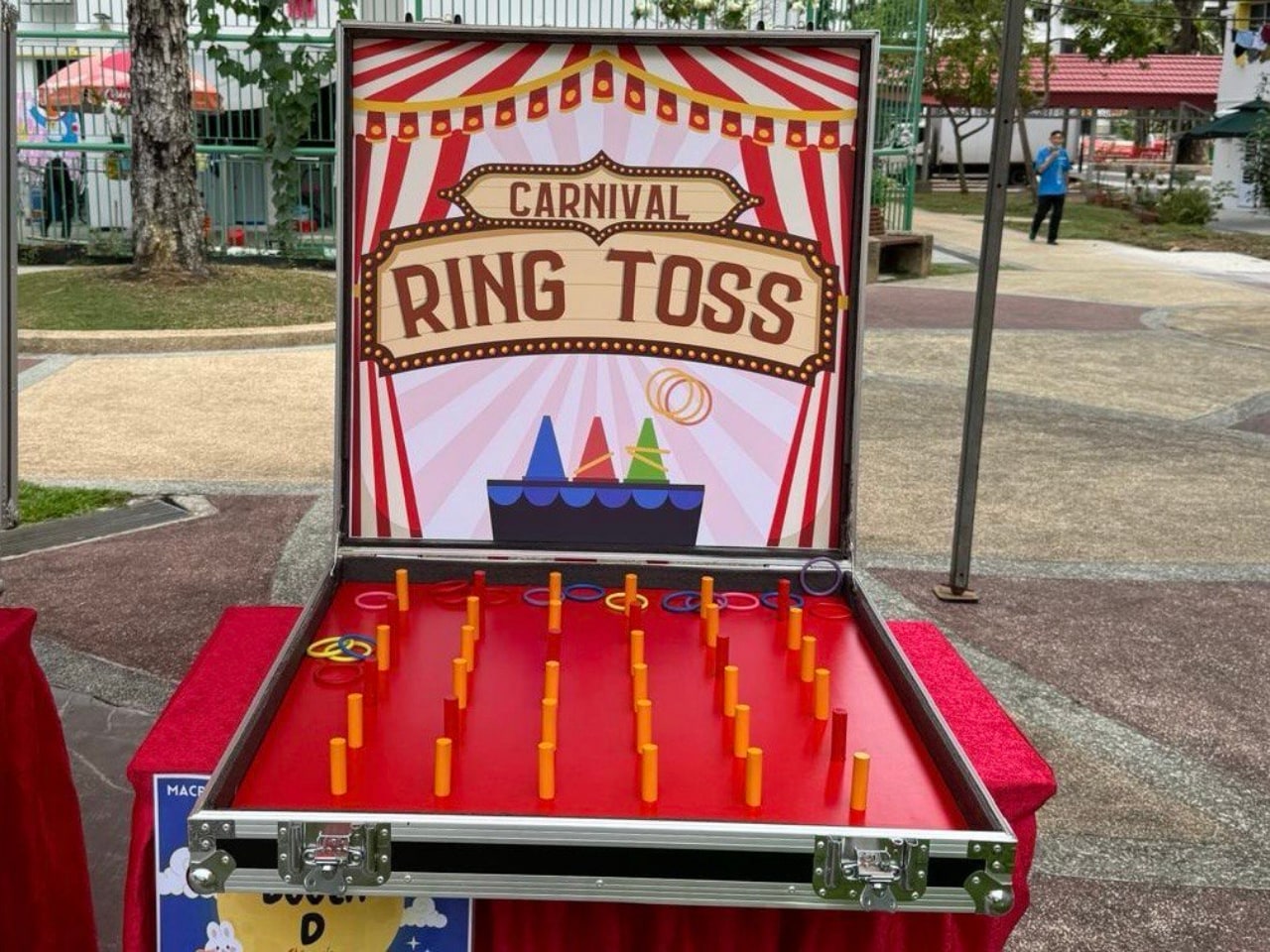 Carnival Ring Toss game by BounceParkSG