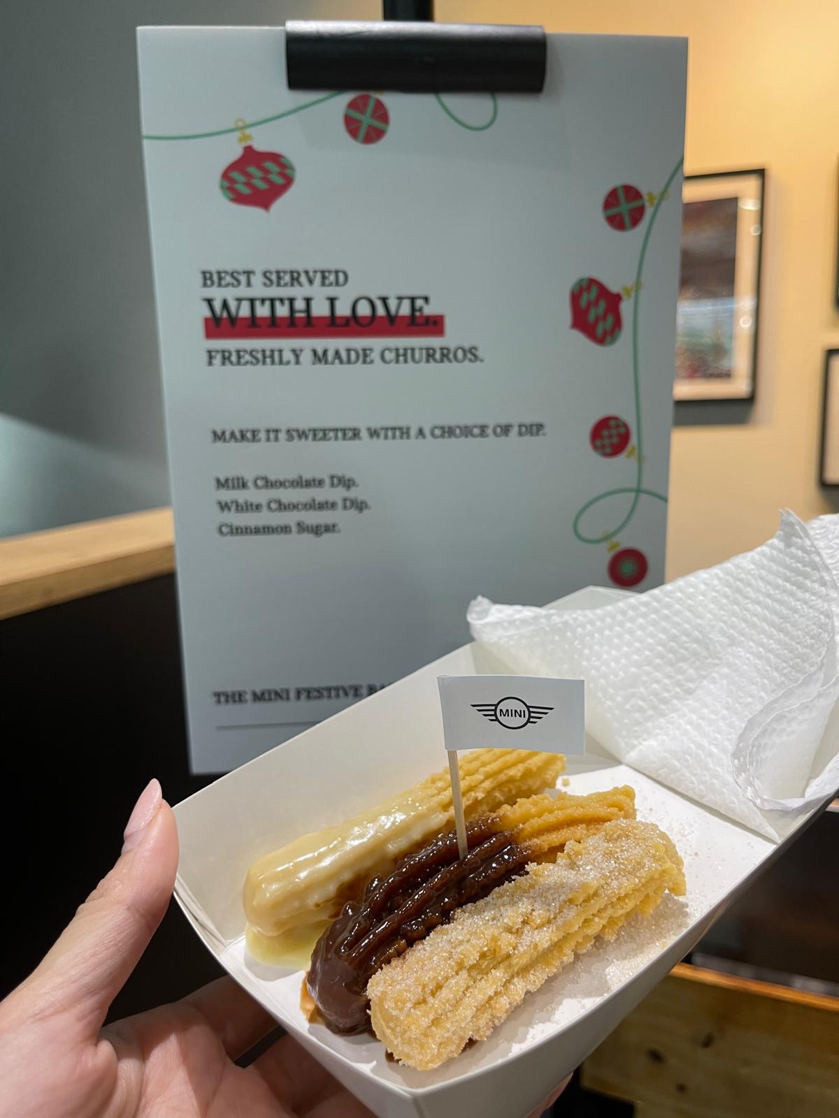 Churros live station at a BounceParkSG event